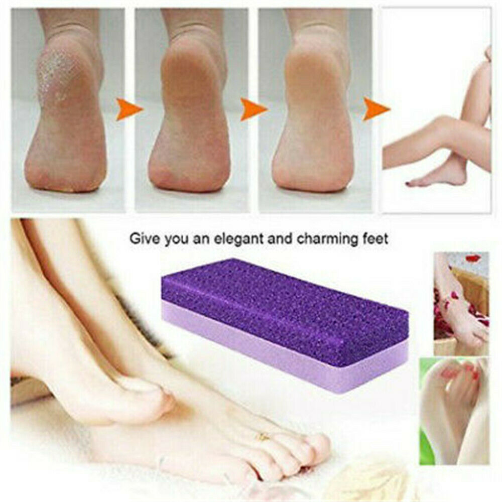4PCS Foot Sponge Callus Exfoliate Stone Hard Skin Remove Pedicure Scrubber US