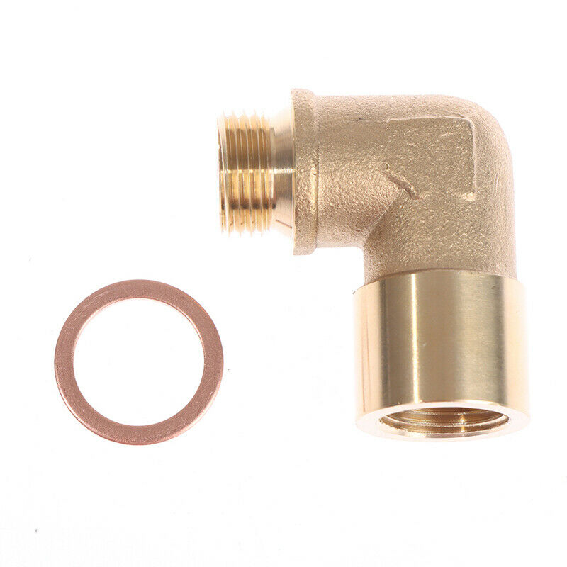 1X 90 Degree 02 Bung Extension M18X1.5 O2 Oxygen Sensor Angled Extender SpacI7
