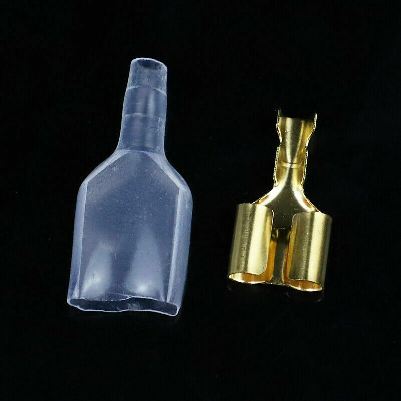 140Pcs 3.9mm Car Motorcycle Brass Bullet Male Female Terminal Wire Connectors S