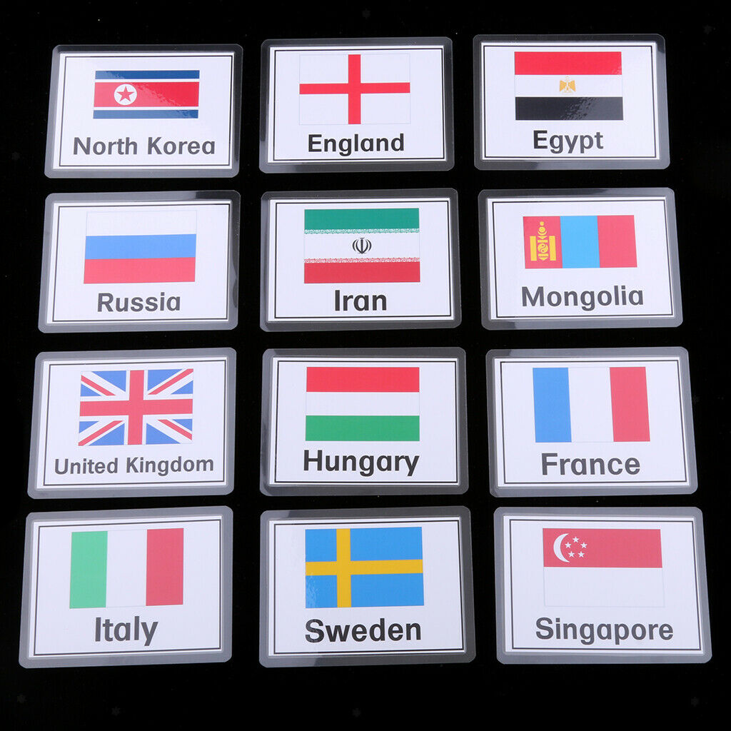 Kids Early Educational Sight Word Flash Cards 48x National Flag