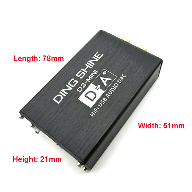 D2-MINI HIFI USB Sound Card DAC Decoder ES9018K2M Non-ES9023 / PCM5102A