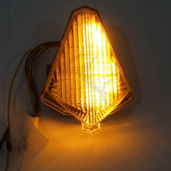 LED Clear Brake Tail Light Turn Signals Fit For YAMAHA YZF R1 2007-2008
