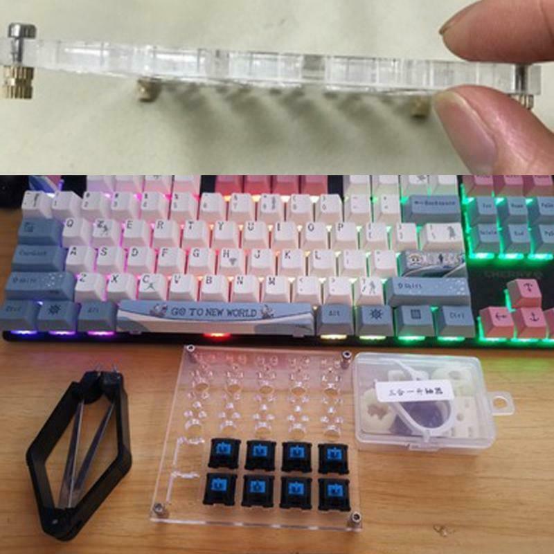 2 in 1 Acrylic Board for Lubricate Switch Mechanical Keyboard-Switch Tester Base