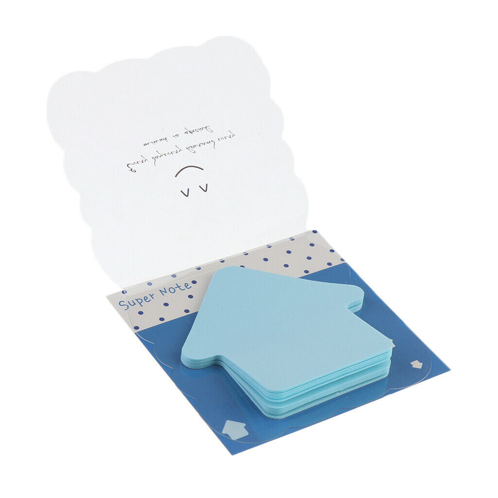 1Pcs Sticky Marker Pads Office Supplies Blue Self-Adhesive Stick Notes Memo Pads