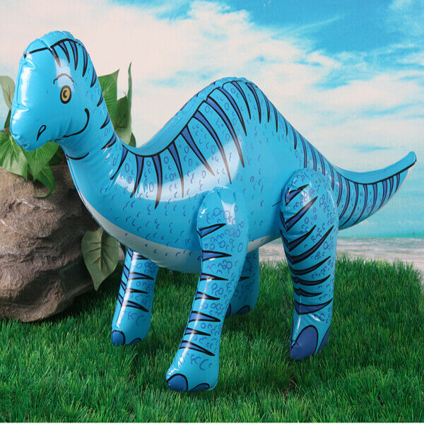 Inflatable Brachiosaurus + 6 Mixed Dinosaurs Ink Stamper Stamps Kid Party Favors