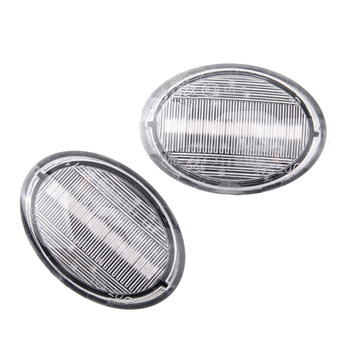 2x Clear Lens Amber LED Side Marker Light Fit for Fiat 500 500e 500c Abarth
