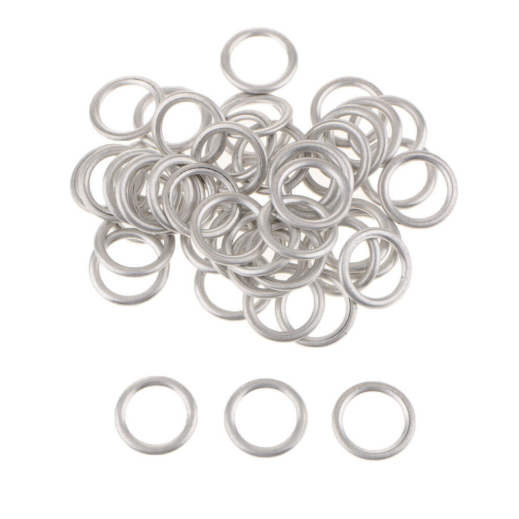 50 Pieces Car Oil Drain Plug O Rings for Audi S4 A4 Q5 VW Touareg