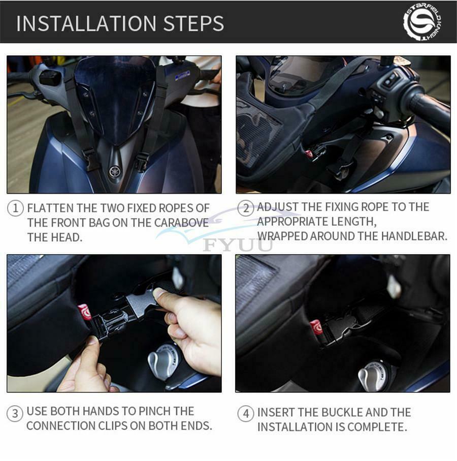 1PCS 23 x 15 x 14CM Motorcycle Handlebar Fuel Tank Bag Windshield Bag Universal