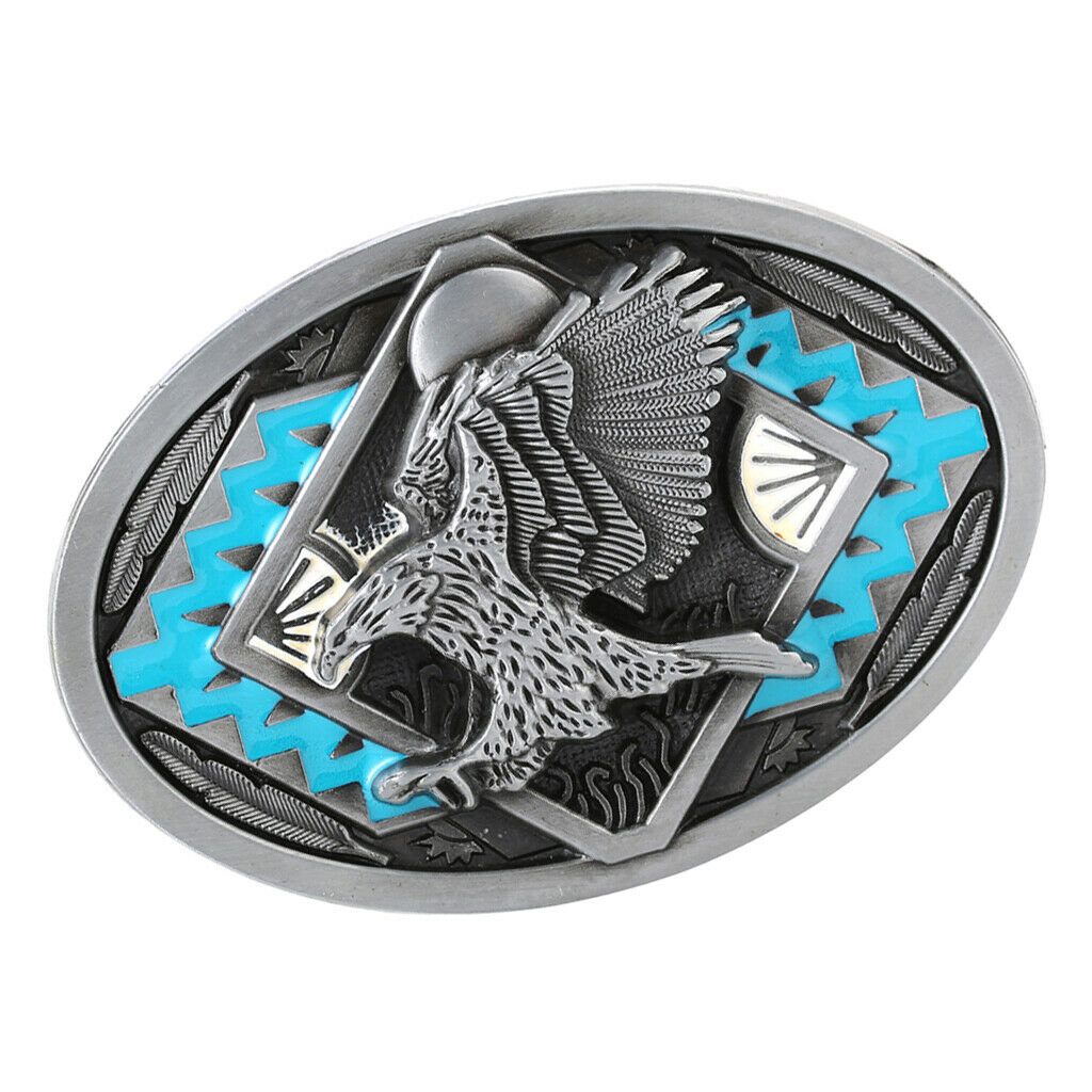 Animal Engraved Belt Buckle Western Cowboy Motorcyclist Jeans Strap Buckles