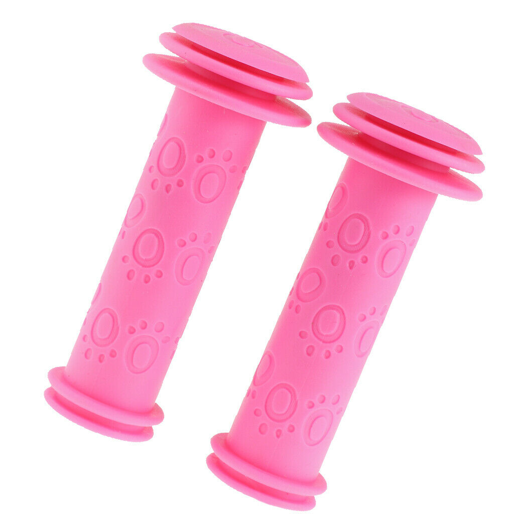 Girls Bicycle Bike Handlebar Grips Tassels Ribbons Front Basket Pink Set