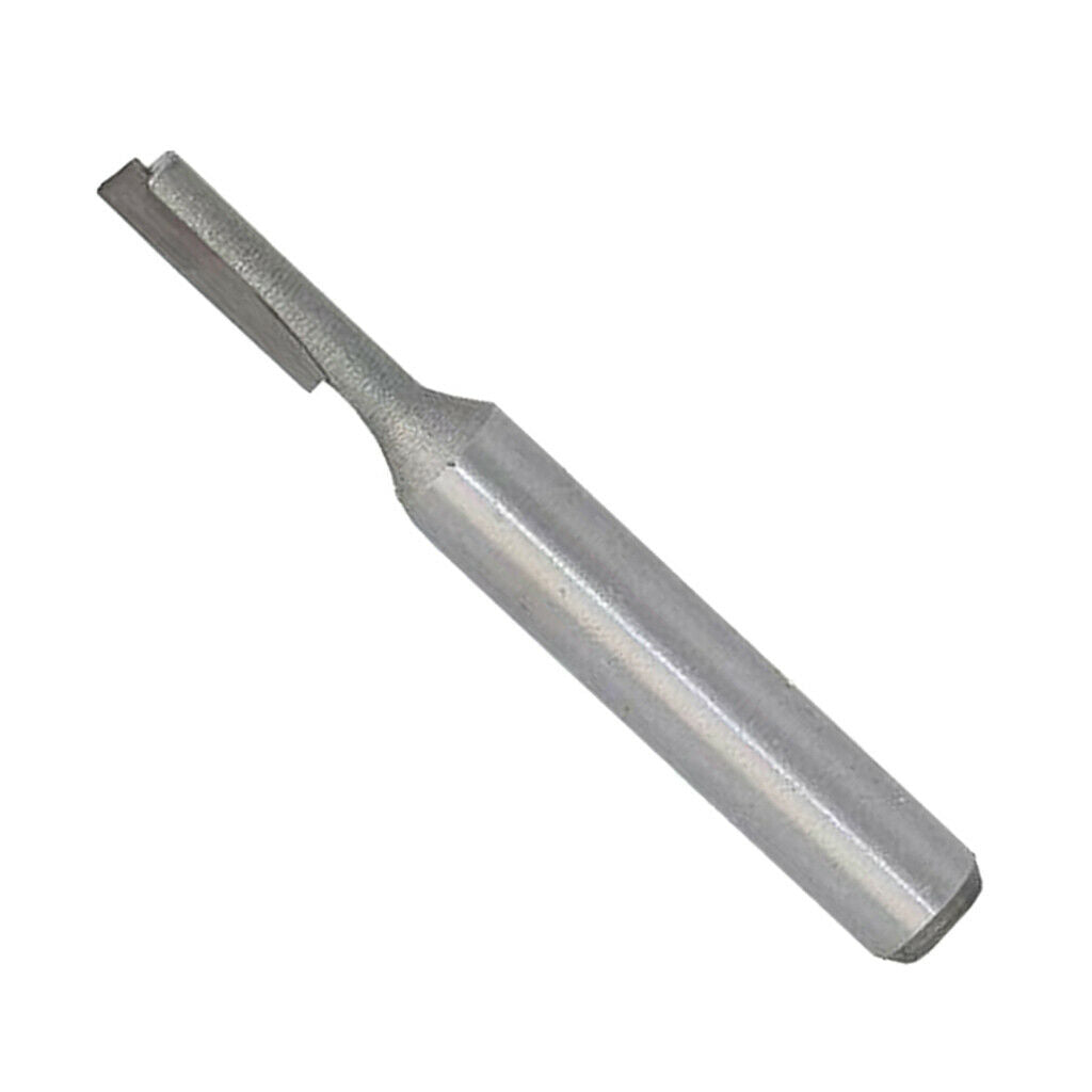 3PCS 1/4 Shank Single Flute Straight Cutters, 1/4, 1/8, 5/32 Cut Dia