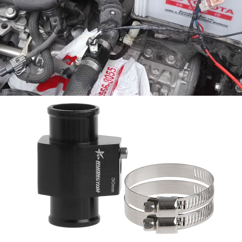 Hot 30mm Water Temp Temperature Joint Pipe Sensor Gauge Radiator Hose Adapter