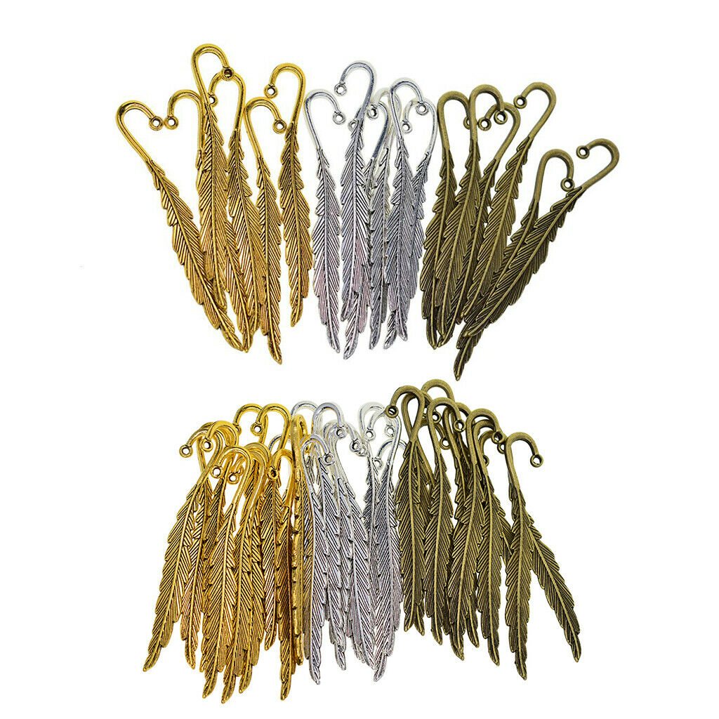 130Pcs Mixed Colors Classical Delicacy Metal Beading Bookmarks for Handmade