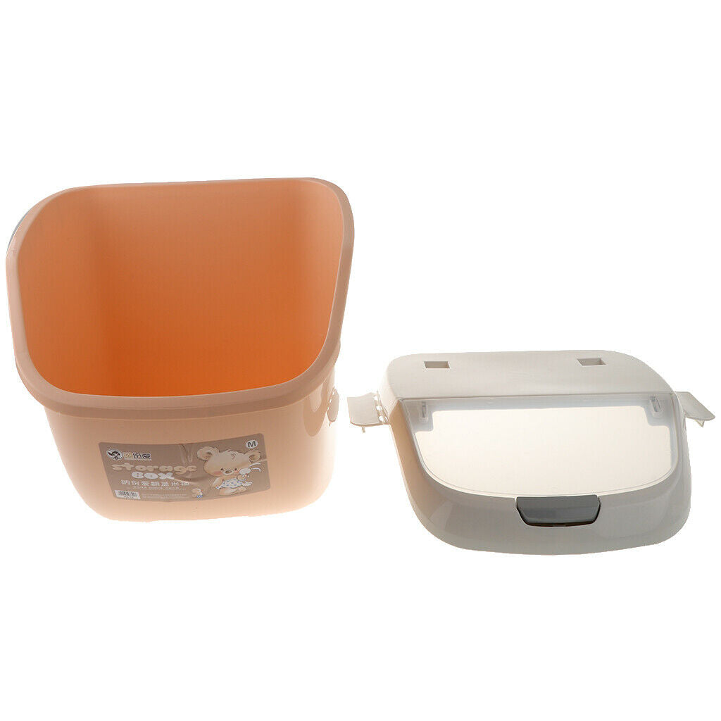 Food Storage Container Cat/Dog Food Storage Box Bean Rice Dispenser Orange