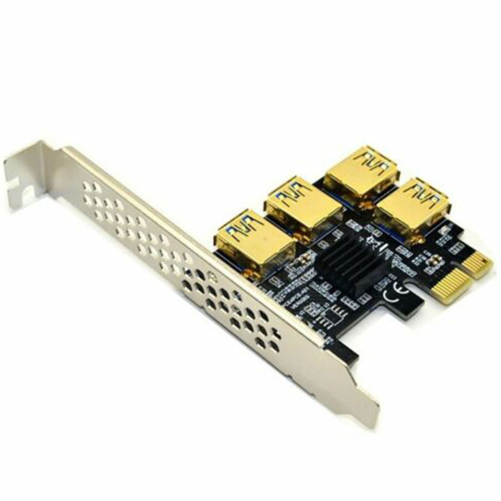 New 4 Slot USB 3.0 PCI-E Express 1x to 16x Riser Card Adapter PCIE Multiplier