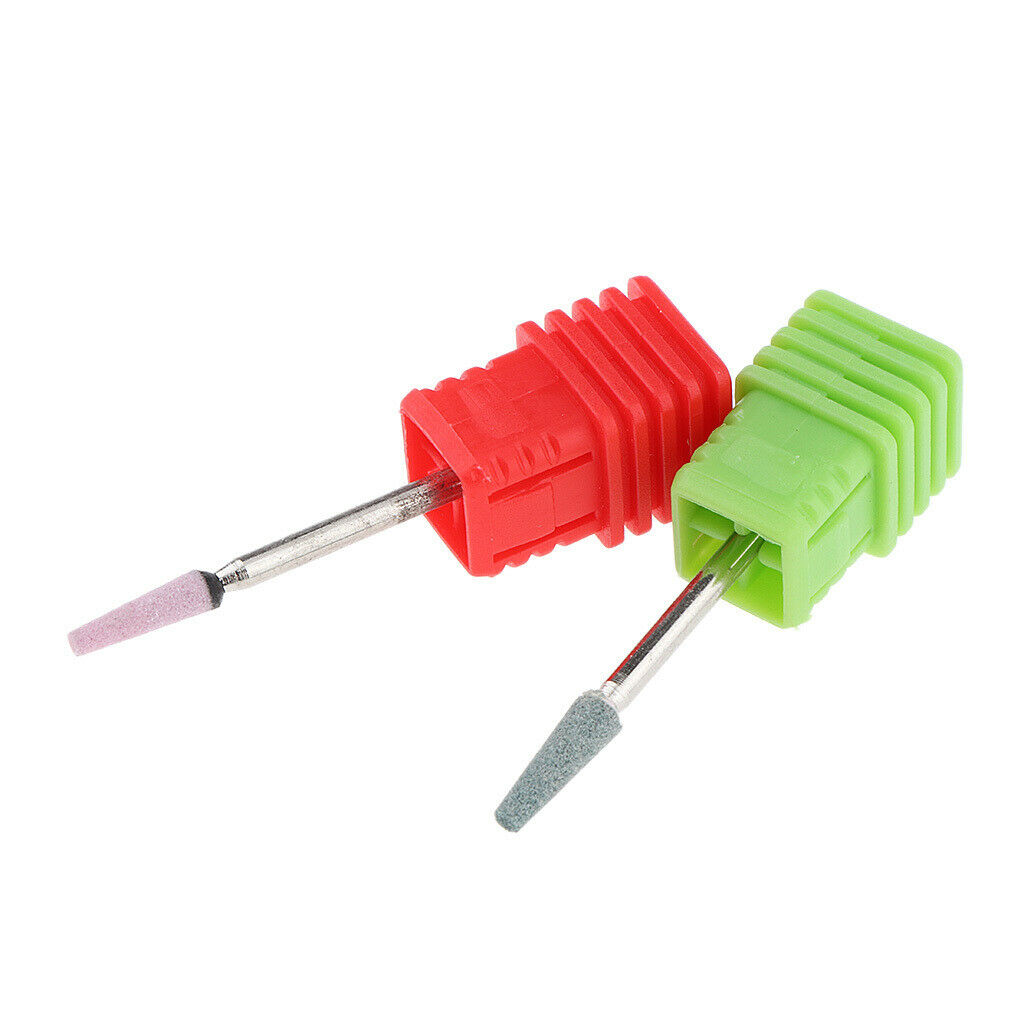 2Pcs Nail Drills Bit For Cuticle Clean Gel Removal Tools for Nail Salon Use