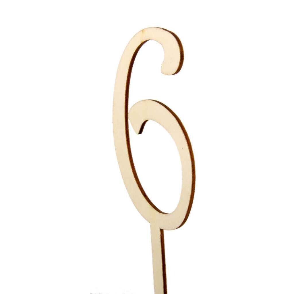 1-20 Set Wooden Table Numbers Set With Basic Wedding Party Decoration