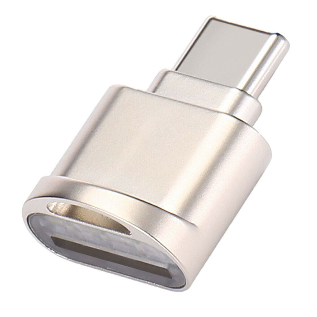 Prettyia USB 3.1 Type-C to TF Card Reader OTG Adapter for Micro SD -Golden