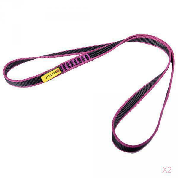 2x 60/80/120/150cm Abseil Rock Tree Climbing Rappel  Gear Sling Webbing Equip