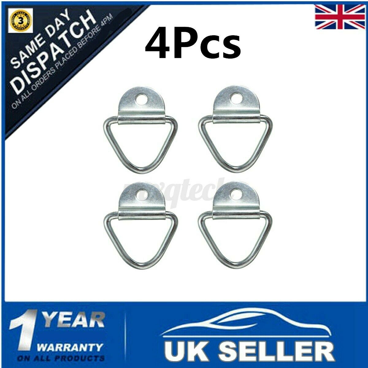 6pcs Trailer Truck Fit Load Cargo Lashing Ring Marine Tie Down Deck Pad Ey