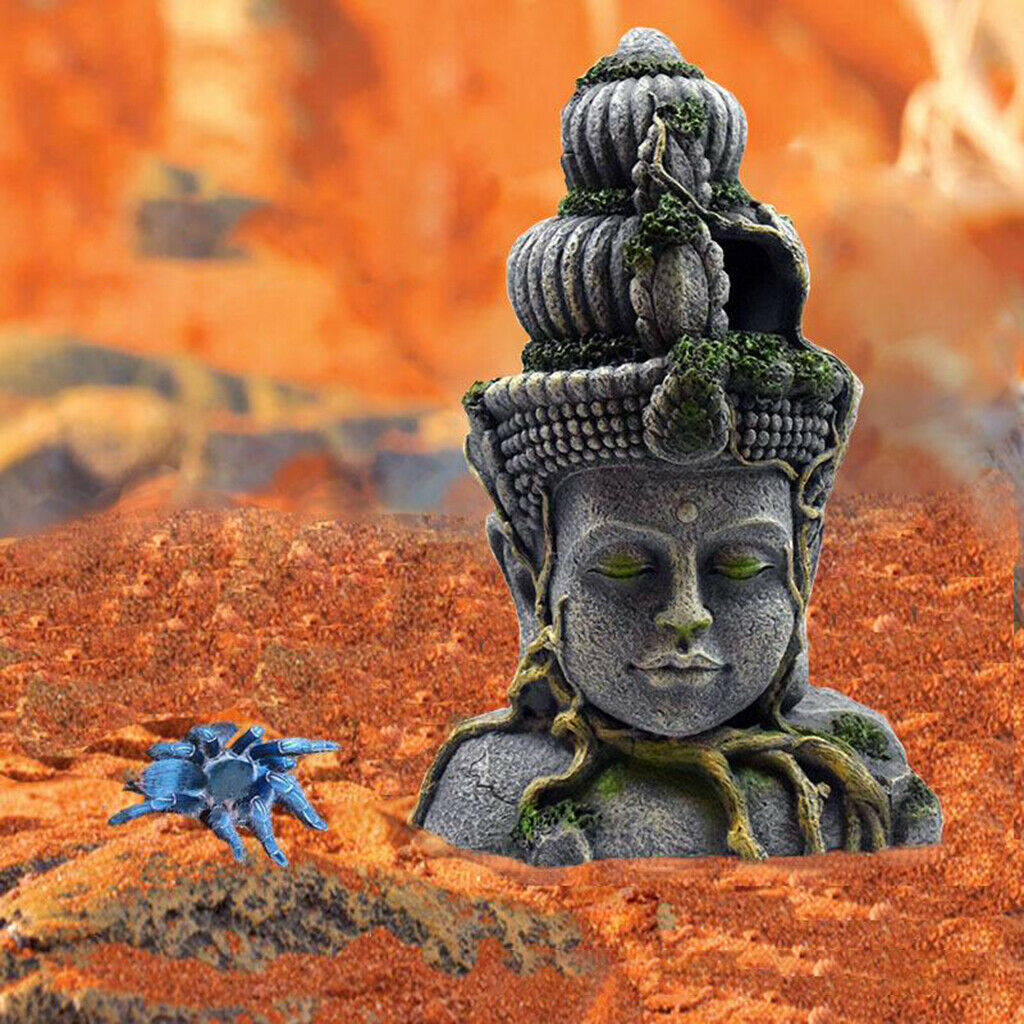 Aquarium Decoration Buddha Statue Guanyin Sculpture Fish Tank Fishbowl Decor