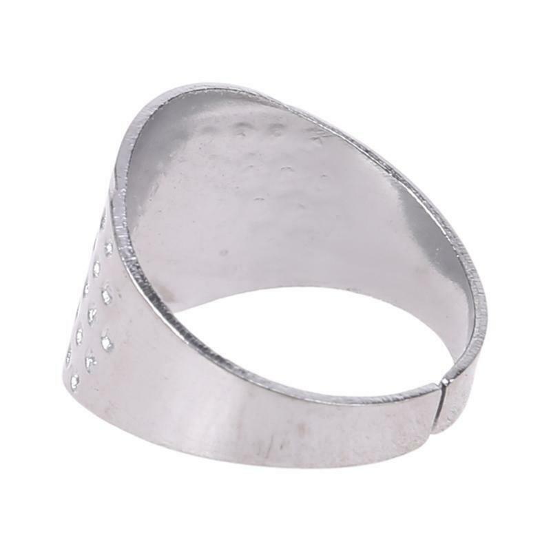 30pcs Sewing Thimbles Finger Protector Adjustable Rings Shield Hand Quilting DIY