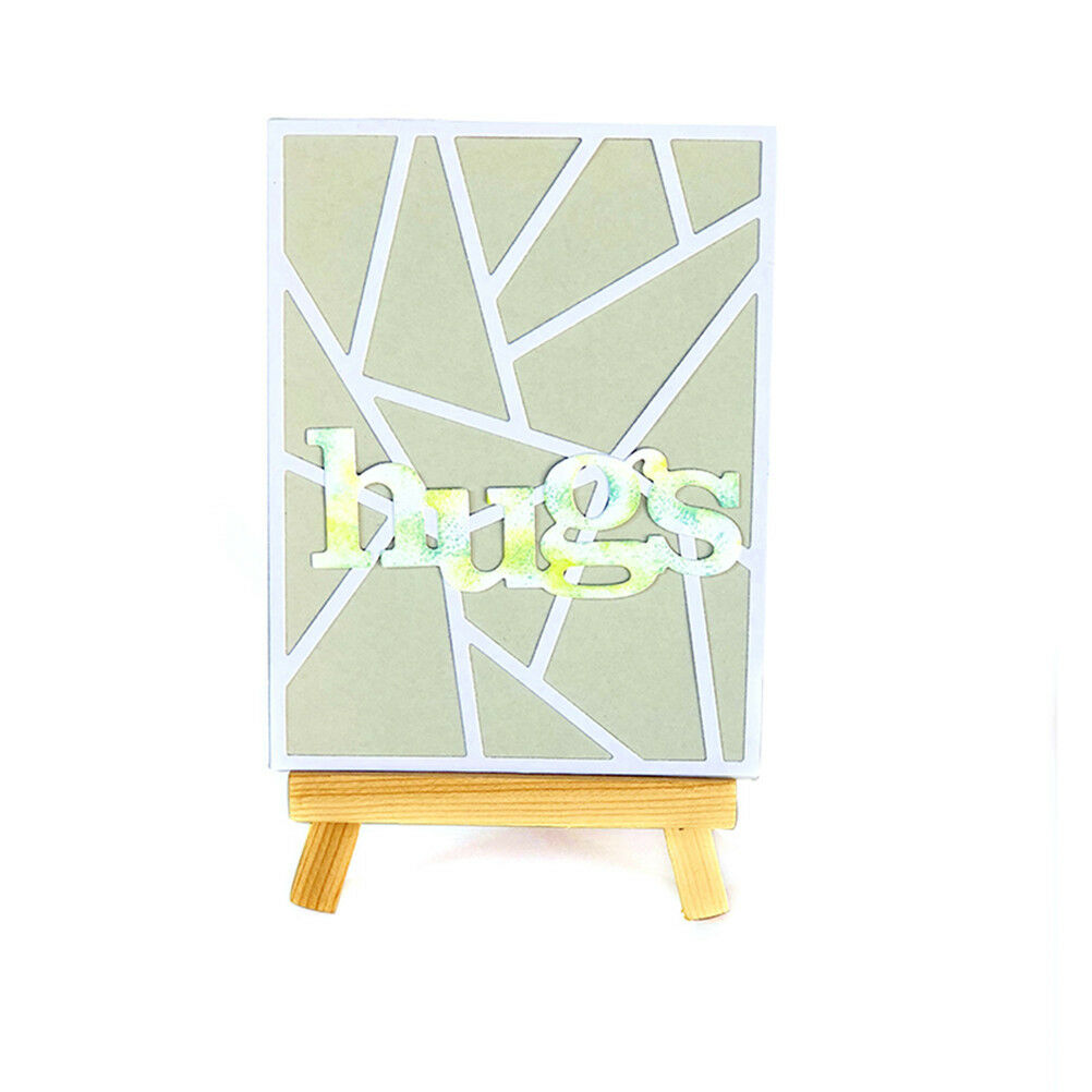 Hugs Kisses Alphabet Metal Cutting Dies For DIY Scrapbooking Album Paper .l8