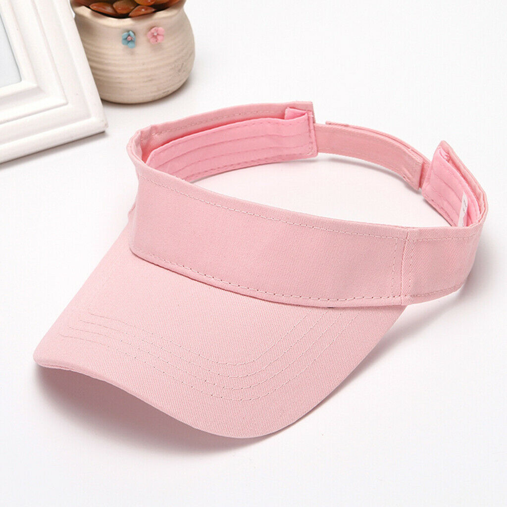 3 Colors Set 100% Cotton Sun Visor Hat Golf Tennis Sport