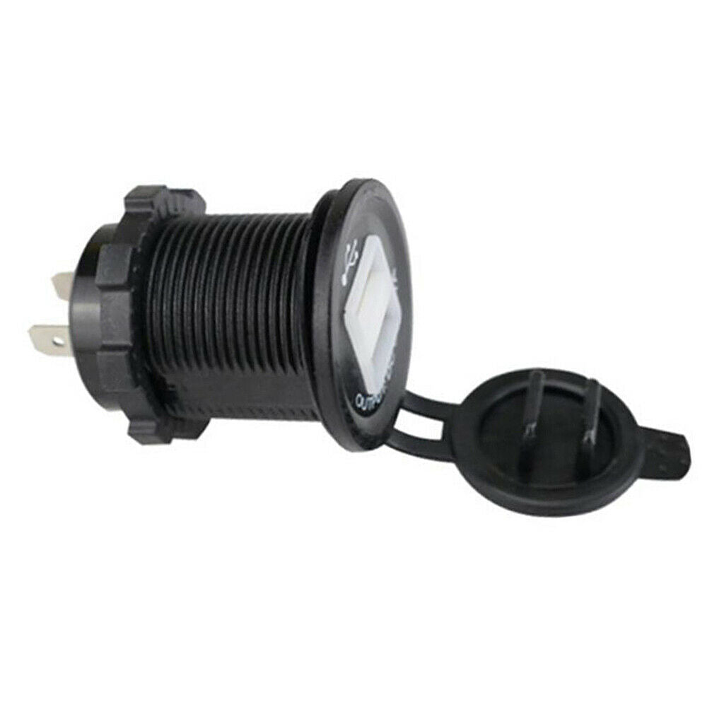 Fast Dual USB Socket Adapter Car Charger Motorcycle Scooter Power Supply