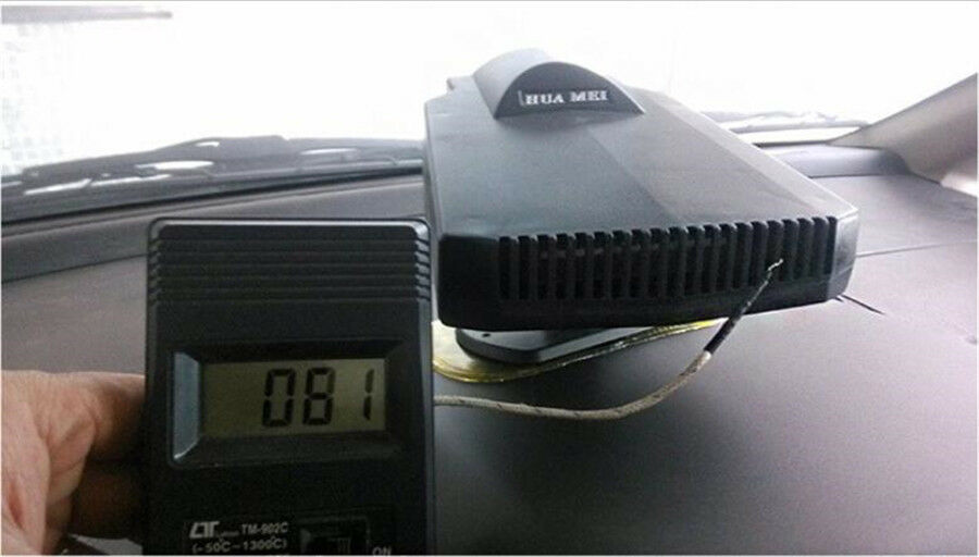 Portable Ceramic Heater Cooler Dryer Defroster Demister for Car Window Warmer