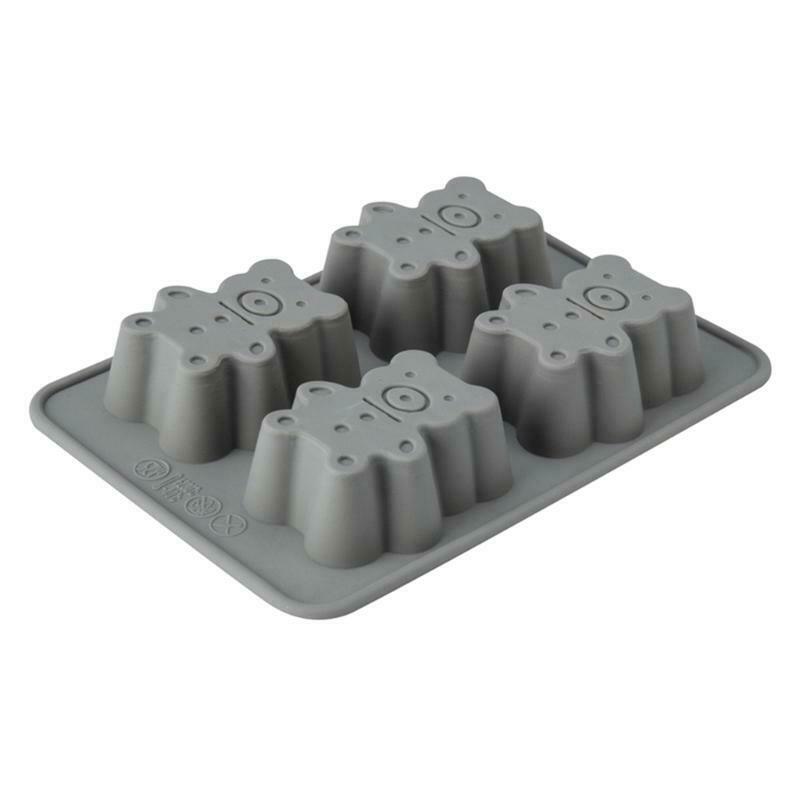 Bear Shape Making Tray Silicone Material 4 Cavities Mould Use to Make Candy Soap