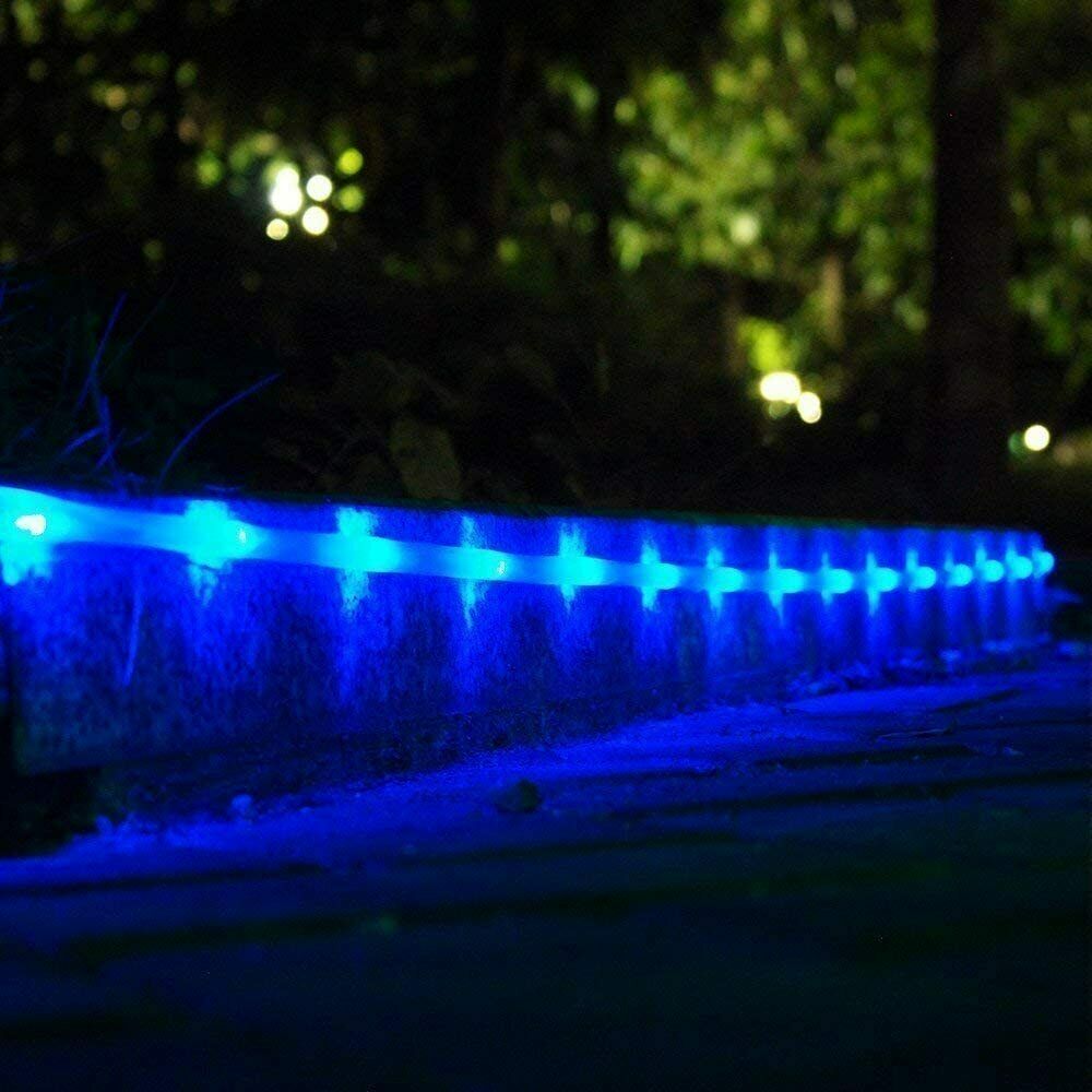 100LED Solar Rope Tube String Fairy Lights Outdoor Waterproof Garden Decor Xmas