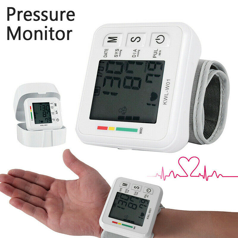 Auto Wrist Blood Pressure Monitor Tester Heart Beat Rate Pulse Measure Machine