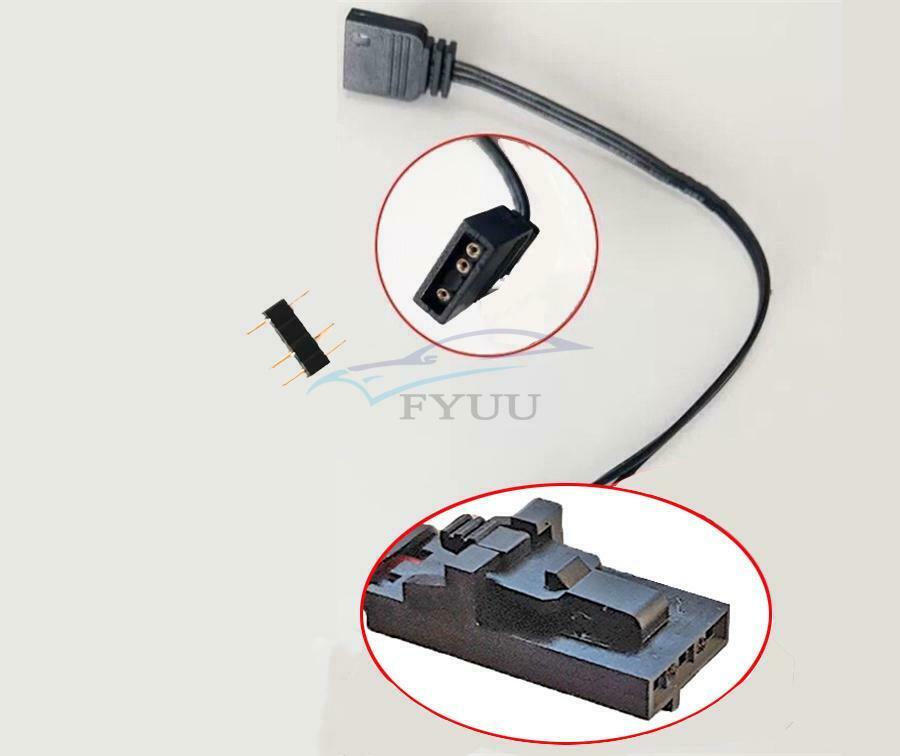 1× For Commander Pro Corsair RGB To ARGB iCUE Control Female Adapter Connector