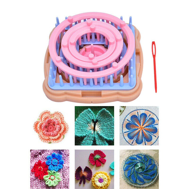 1PCS DIY Weaving Tool Knitting Machine Color Stitching Tool Flower Loom Knitt SJ
