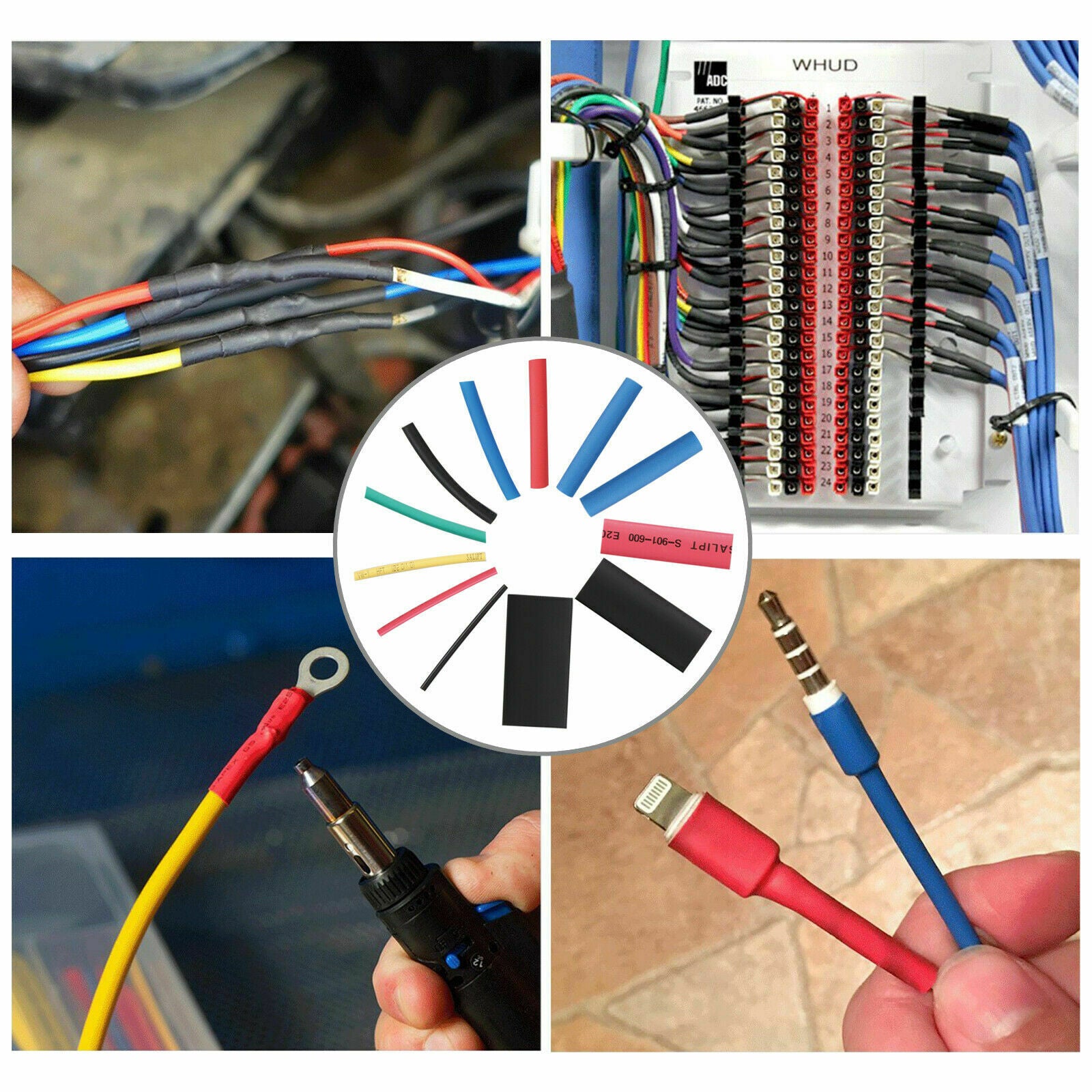 800x 2:1 Waterproof Dual Wall Adhesive Heat Shrink Wire Heatshrink Tubing Kits