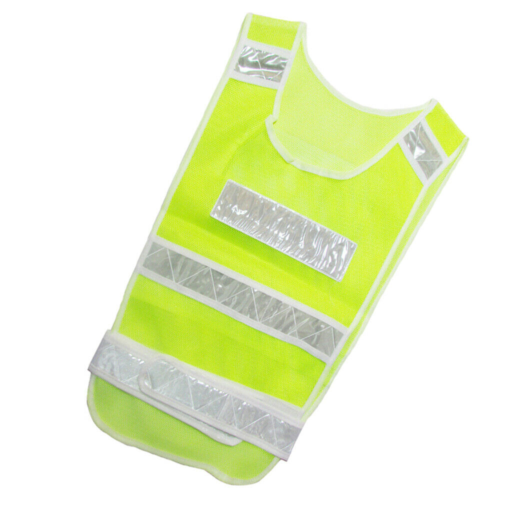 Adjustable Safety Vest Reflective Jacket Security Waistcoat Vest -Yellow