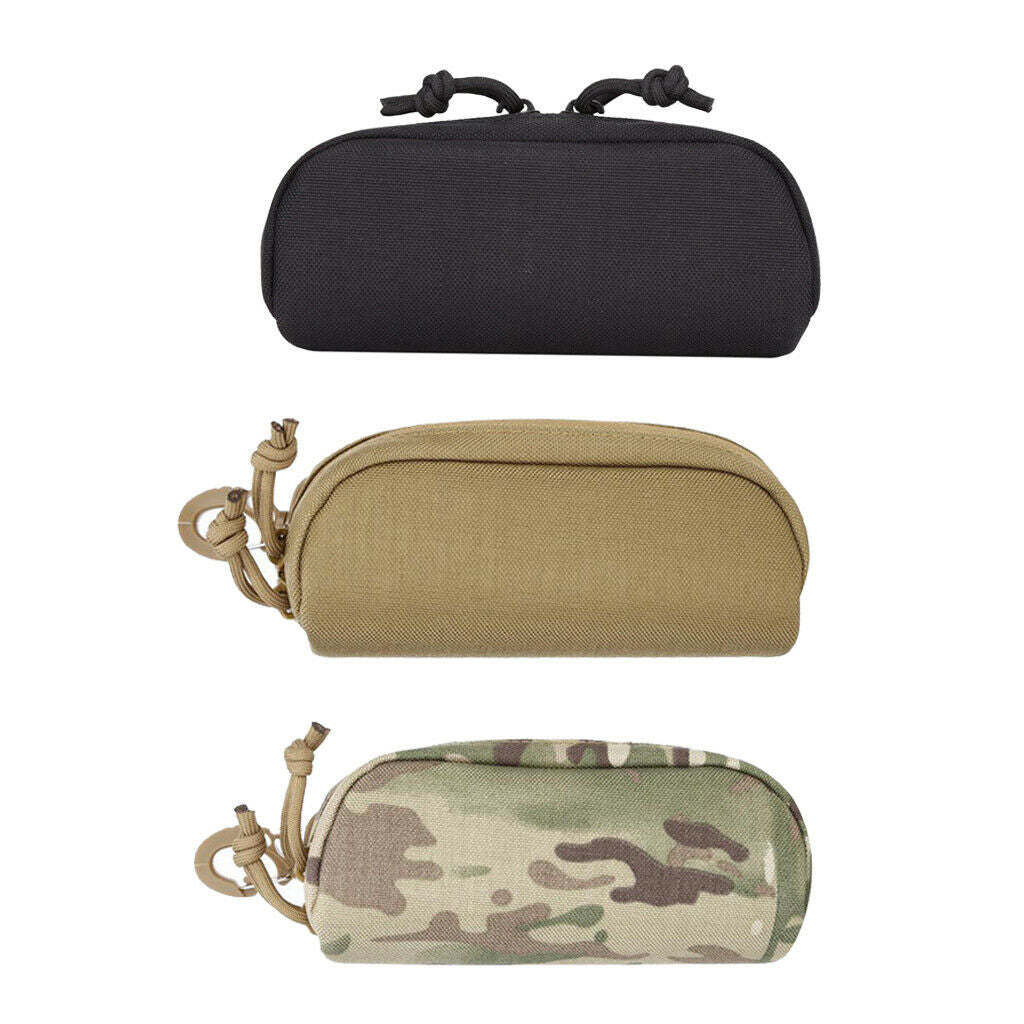 Set of 3 Sunglasses Box Storage Molle Goggle Glasses Bag Nylon with D-rings