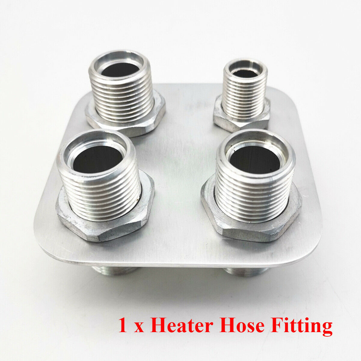 1 × 6061-T6 Billet Aluminum Polished Finish Air Conditioning Heater Hose Fitting