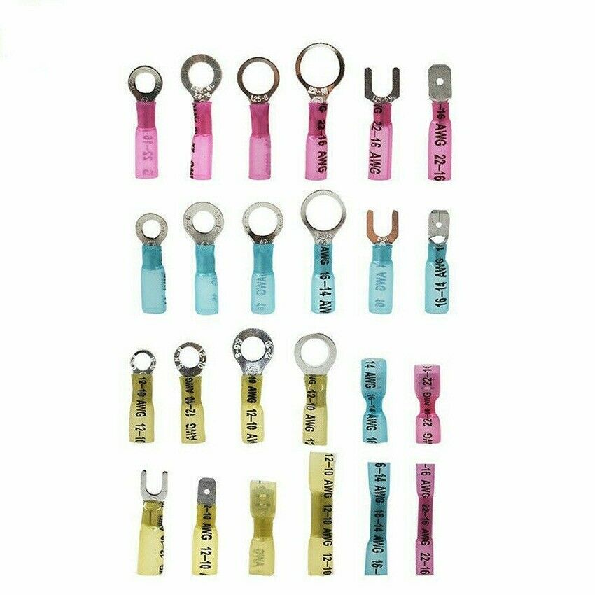 480PCS HEAT SHRINK WIRE CONNECTOR ASSORTMENT AUTOMOTIVE MARINE KIT NEW 480PCS S