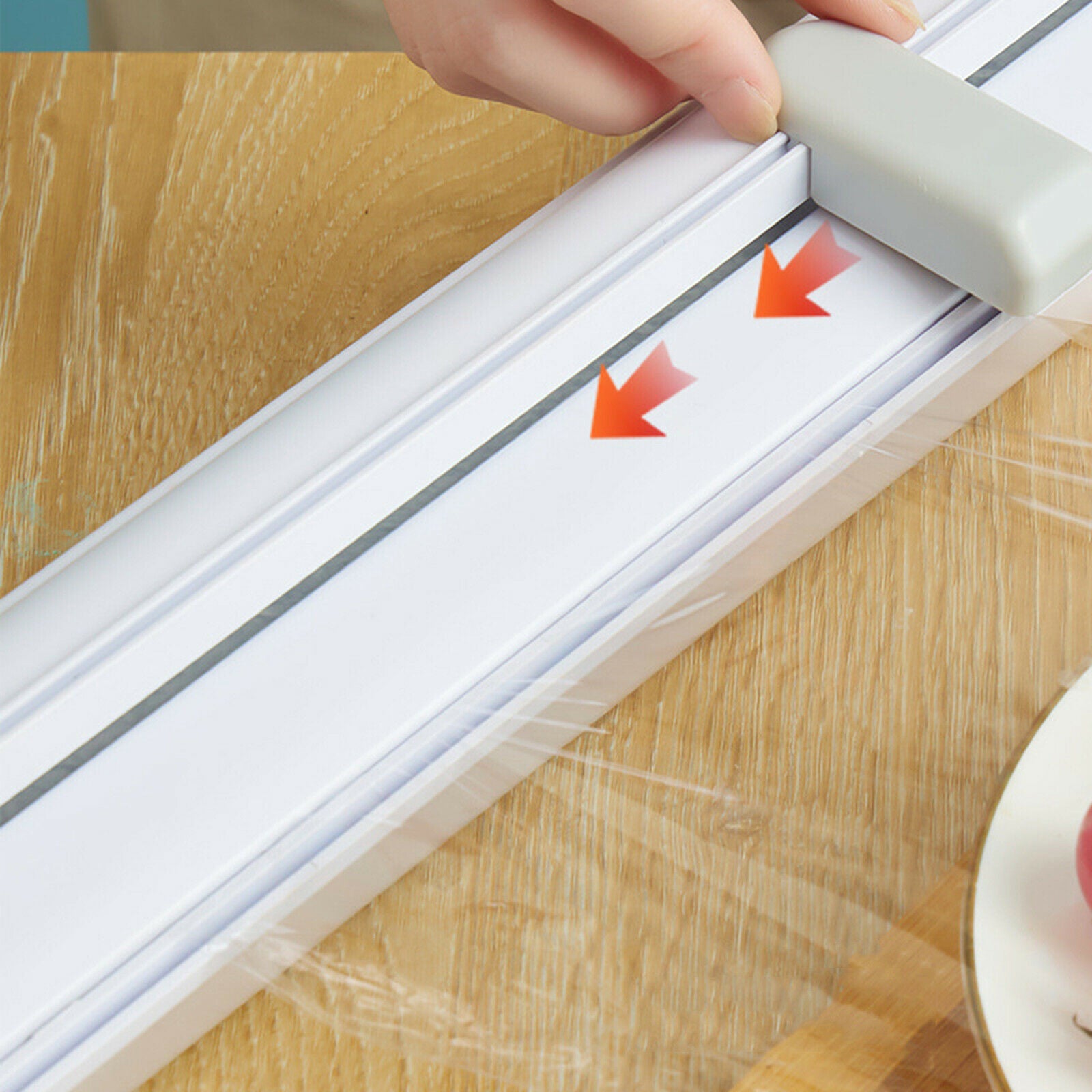 Plastic Wrap Dispenser Kitchen Tools Cling Food Wrap Dispenser Film Cutter