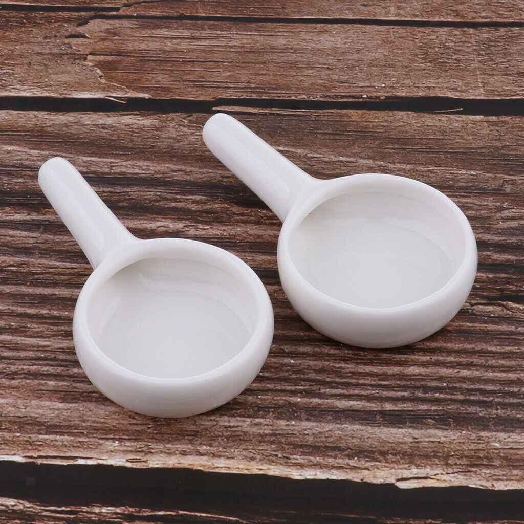 2Pc Ceramic Essential Oil Burner Fragrance Aroma Tea Light Candle Holder 8x4.1cm