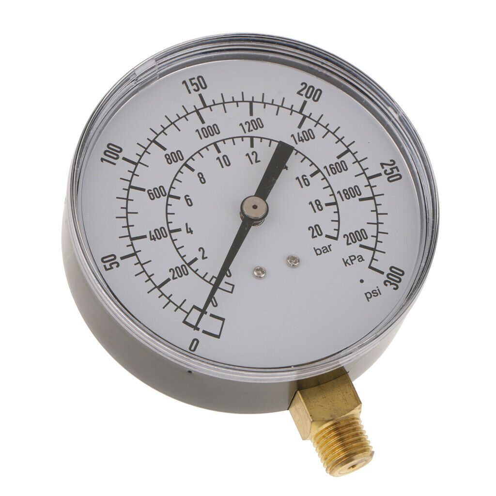 1/4in Digital Pressure Gauge Meter Tester Manometer Gas Water Oil Pressure Full