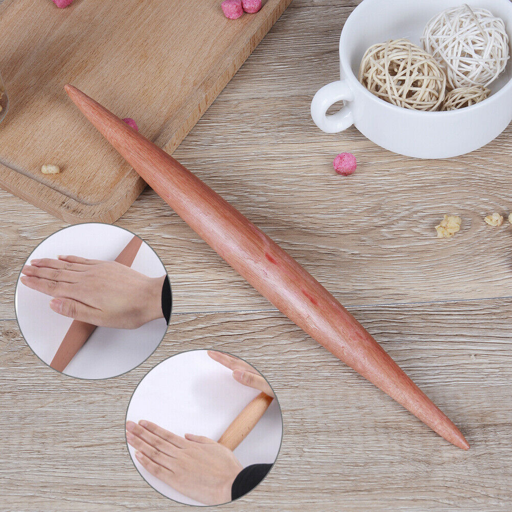 1Pcs non stick long wooden handle rolling pin dumplings fondant cake baki.l8