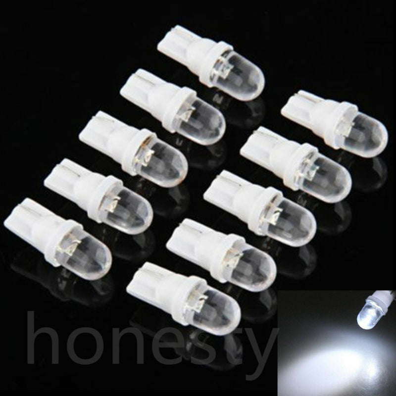 20Pcs 12V 5W T10 194 168 158 W5W 501 White LED Side Car Wedge Light Lamp Bulb