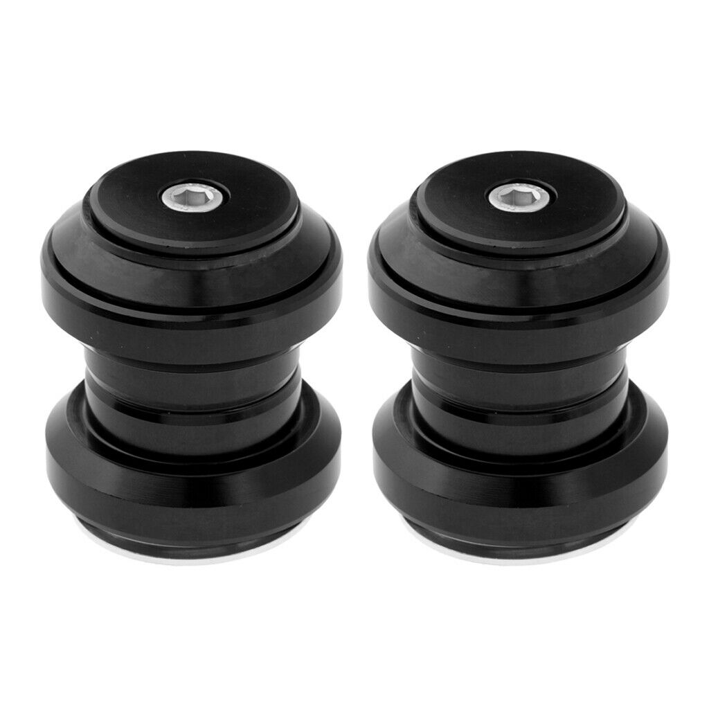 2x 1-1/8inch Headset Bicycle Ball Headset Cycling Bike Accessories Black