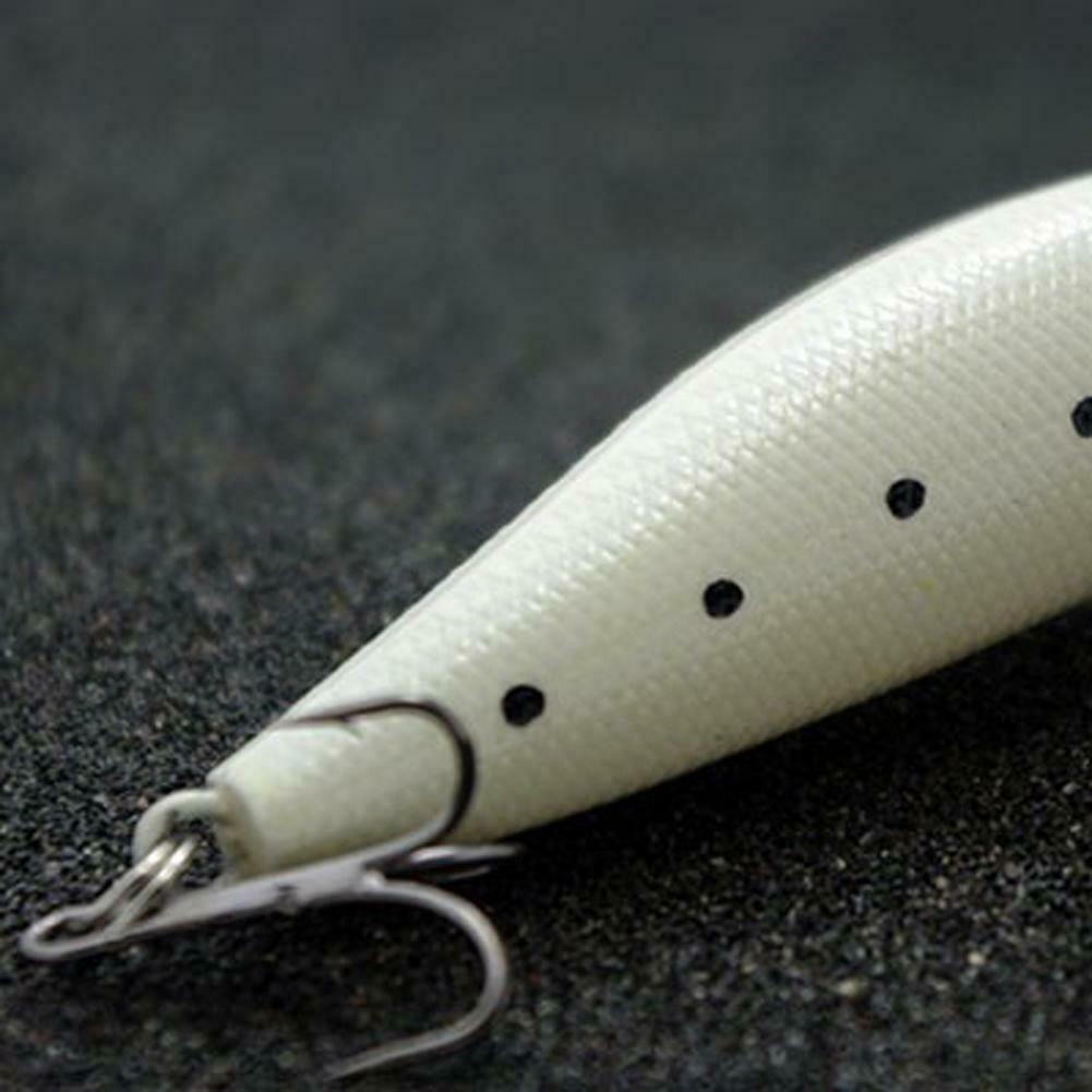 Night Fishing Bait Kit Luminous VIB Popper Crank Minnow Pencil Glow Lure  @