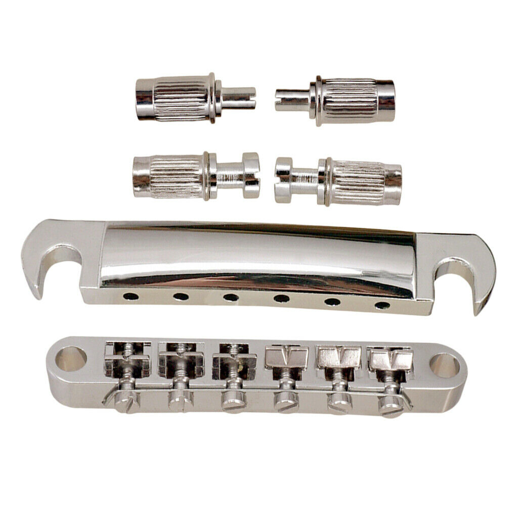 Iron Electric Guitar Replacement Saddle Bridge Tailpiece for   Les Paul