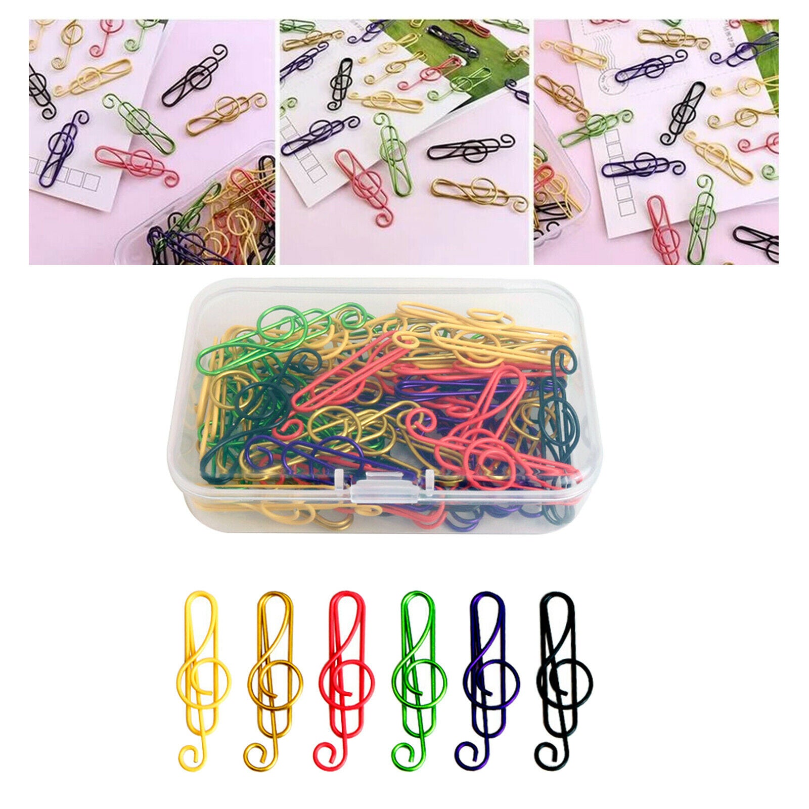 Paper Clip Paperclip Decorative Paper Clamp Document Mark Clips Accessories