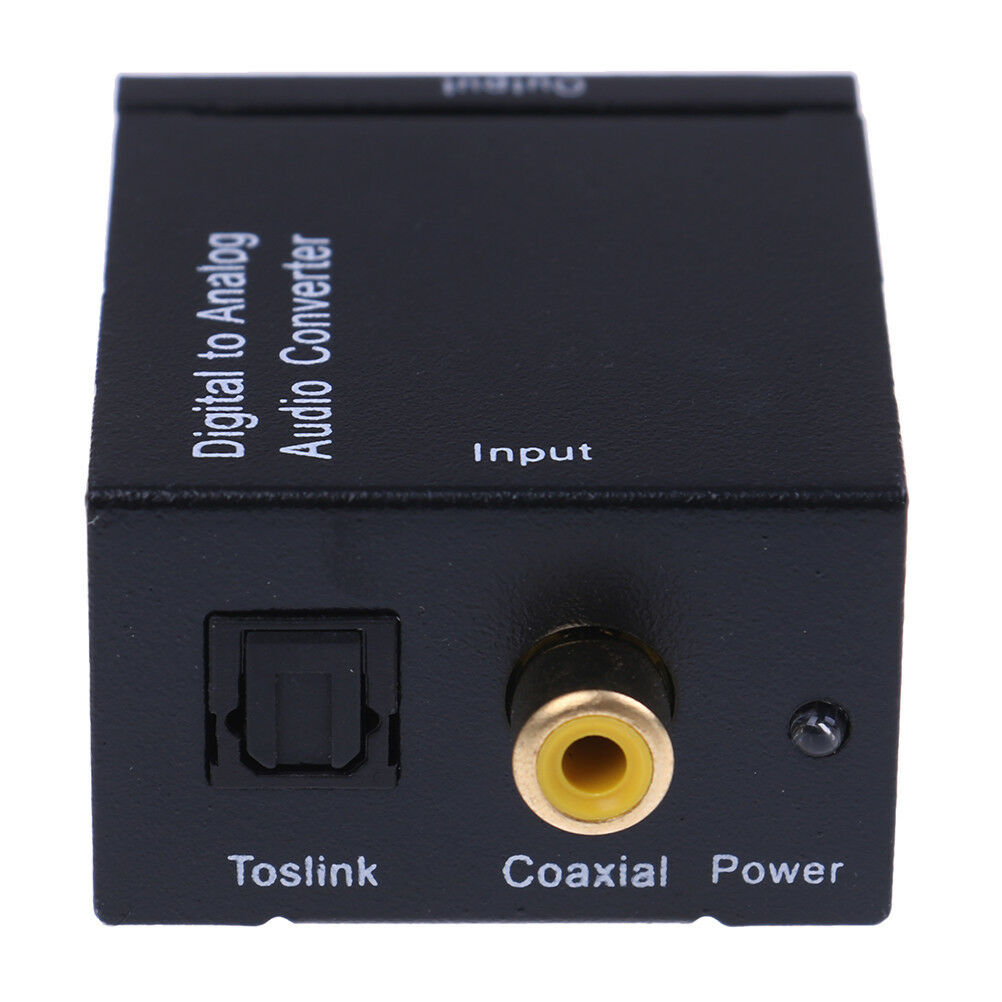 Optical coaxial toslink digital to analog audio converter adapter RCA  rsBDAU